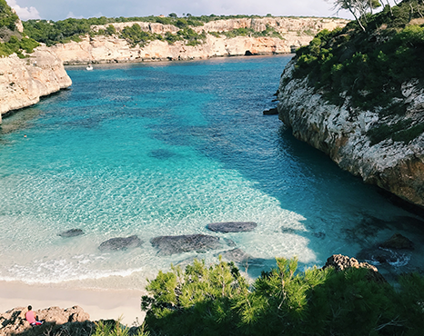This is an image of the Majorca beach.